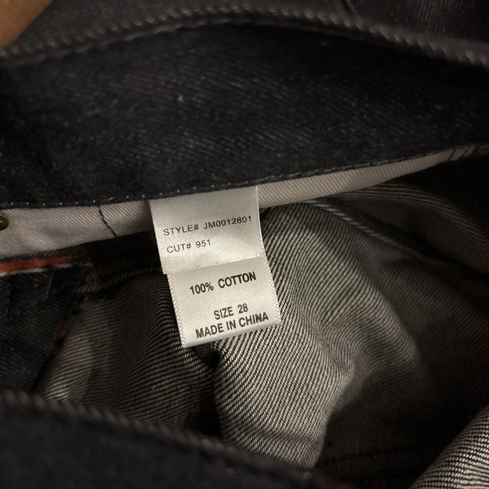 Jean Shop Jeans Selvedge Denim Gray Mick Size 28 X 32 CUT# 951 100% Cotton